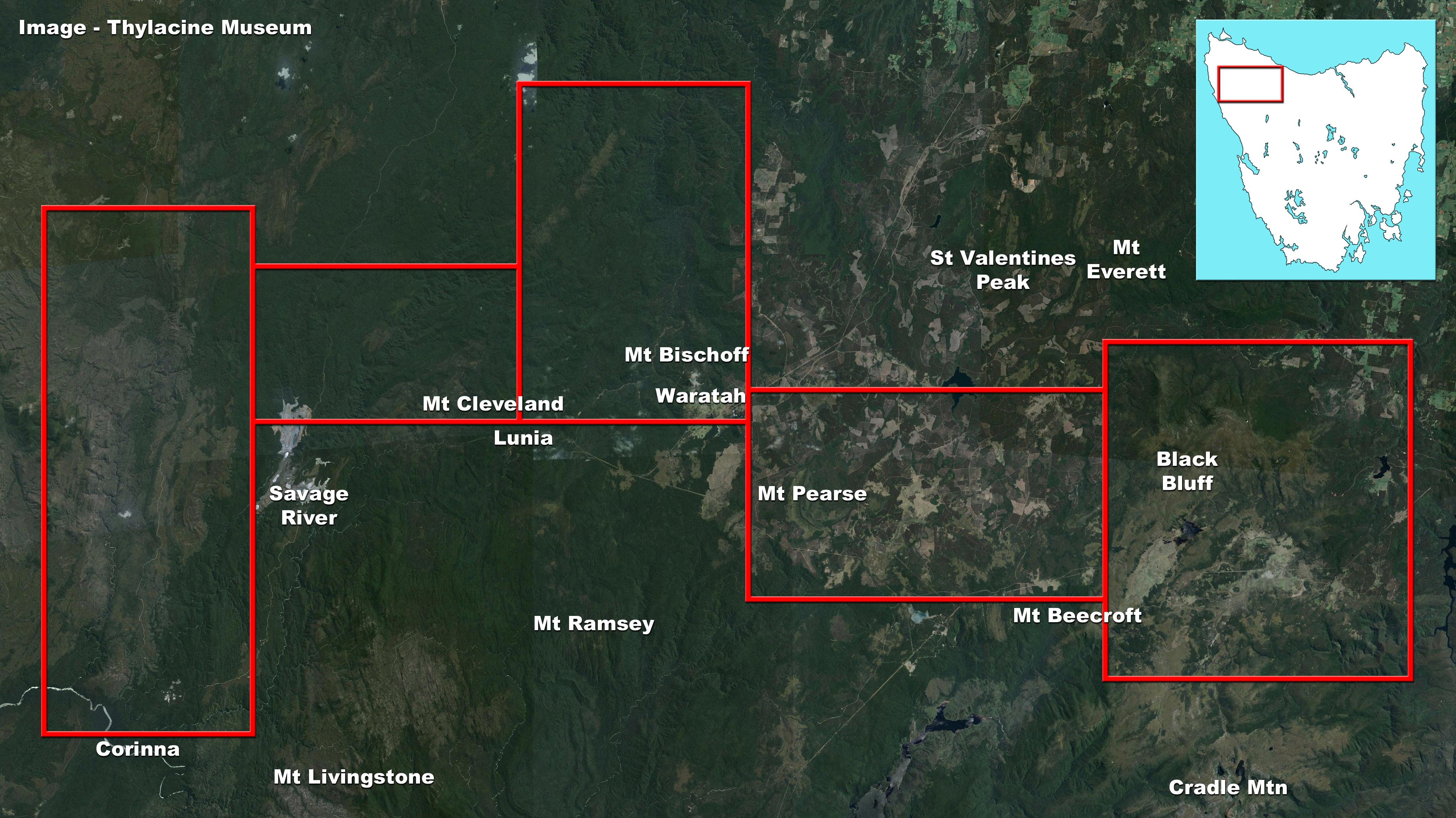 Search Area 1 [Arthur River, Waratah and Middlesex]